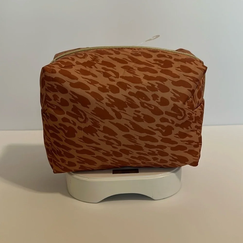 Sonia Kashuk 2 Brown Tone Color Makeup Storage Travel Zippered Bag